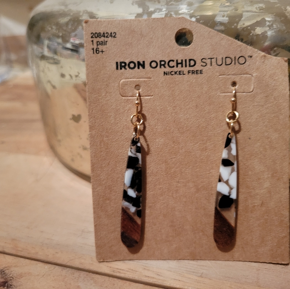Iron Orchid Earrings